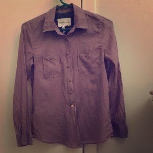 BCBGenerstion Purple Striped Shirt